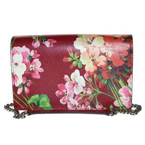 Gucci Chain Bag Flower Red Shoulder Flora